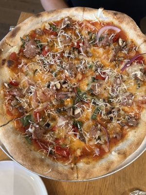 Spicy sausage pizzaa  at Wildseed in San Francisco