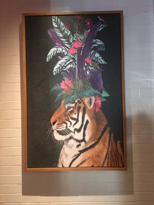 Wall decor at Wildseed in San Francisco