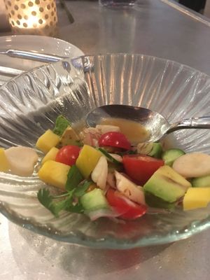 Ceviche of King Trumpet Mushrooms at Wildseed in San Francisco