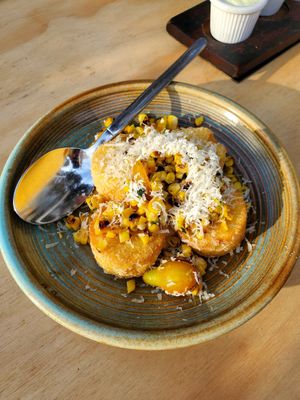 Mexican Corn Cakes at Wildseed in San Francisco