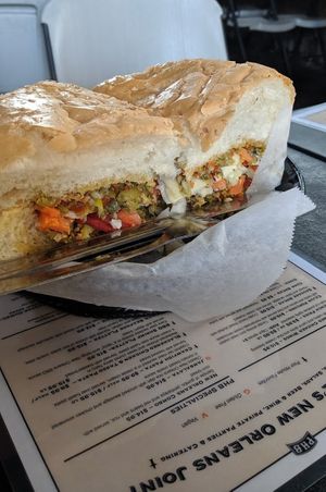 Vegan Mufletta at Poor House Bistro in San Jose