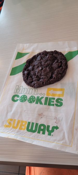 Veganer Double Chocolate Cookie at Subway in Ruemlang