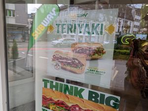 New  plant based steak teriyaki at Subway in Rapperswil-jona