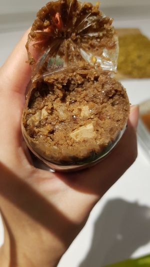 Blutwurst (had chunks of smoked tofu inside) (3.5/5) at Biometzgerei Spahn in Frankfurt