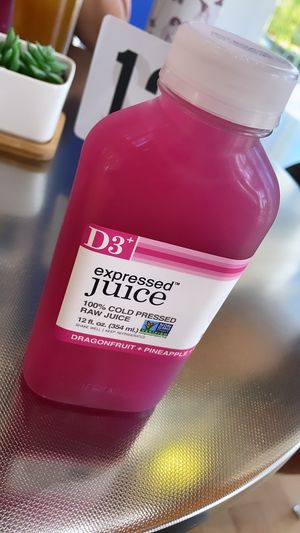 D3 Dragon Fruit Juice at Yello Vegan Cafe & Creative Arts Center in Fort Lauderdale