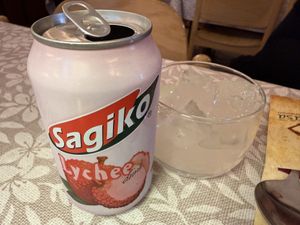 lychee lemonade  at Aneka Rasa in Amsterdam