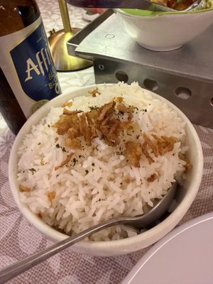 plain rice  at Aneka Rasa in Amsterdam