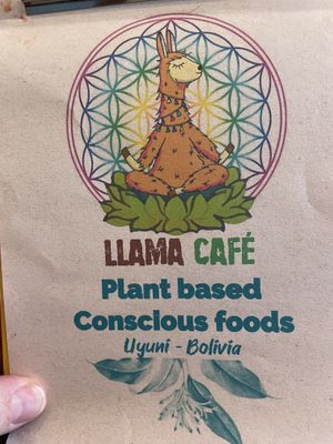 Menu  at Llama Cafe in Uyuni