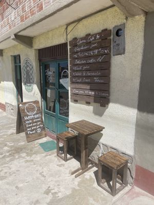   at Llama Cafe in Uyuni