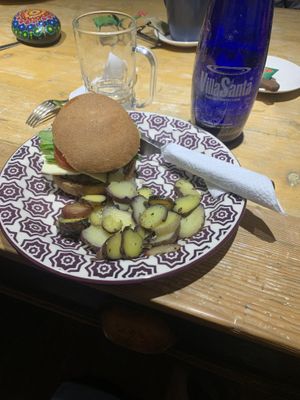   at Llama Cafe in Uyuni