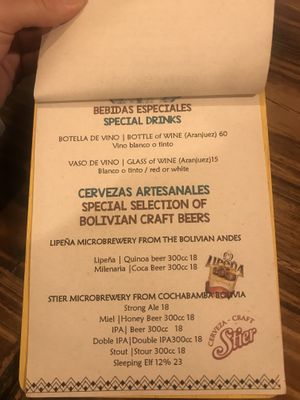 Drinks at Llama Cafe in Uyuni