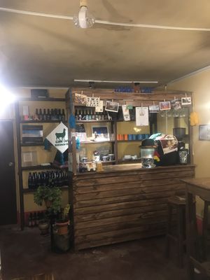 Inside at Llama Cafe in Uyuni