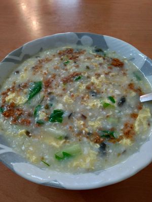 Century Egg congee at SùShí GuǎngDōng Zhōu 素食廣東粥 in Kaohsiung