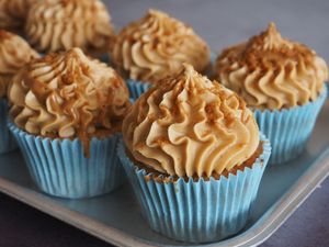 Salted caramel cupcakes at Heirloom in Edlesborough