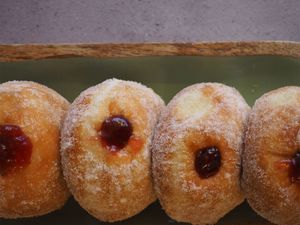 Classic Jam doughnuts at Heirloom in Edlesborough