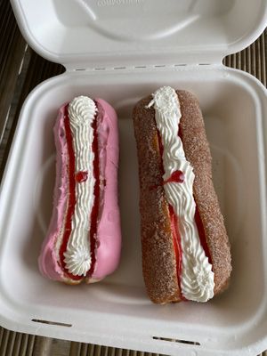 Vegan cream donuts from Go Nuts On Donuts at the Mākete   at Vegan Night Market in Christchurch