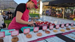 OMG Decadent Donuts at Vegan Night Market in Christchurch