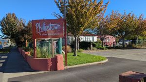 (Not this entrance, but the one left of it) at Vegan Night Market in Christchurch