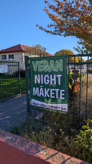  at Vegan Night Market in Christchurch