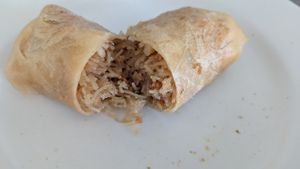 Indo Tempeh's spring roll at Vegan Night Market in Christchurch