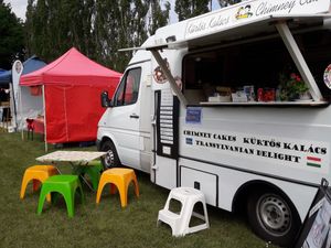 Transylvanian Delights - chimney cakes  at Vegan Night Market in Christchurch