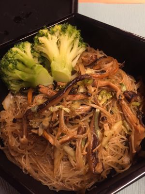 Vermicelli noodle with Shitake sooo yum!! at Fahua 法華素食 in Osaka