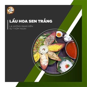 One of a special and beautiful hot pot: Lotus Hot Pot
Hot pot soup is a little bit sour and spicy as Thailand hot pot. at Phuc Tam Chay - Tan Vinh in Ho Chi Minh City