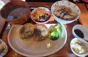 Set Meal at Hitokokyu in Tokyo