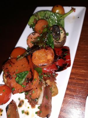 Roasted vegetables loads of flavour at Relish in Ibiza