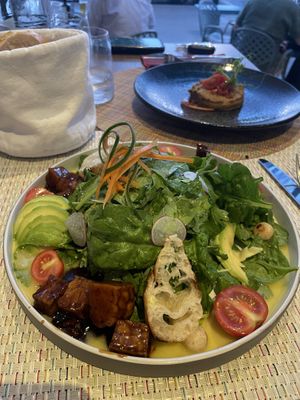 Tempeh Avocado salad  at Istrian in Portoroz