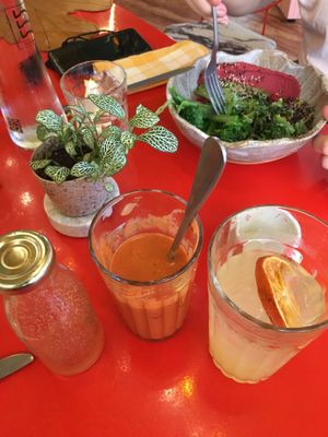 Menú del día: limonada y gazpacho de sandía  at Run Run Run in Madrid
