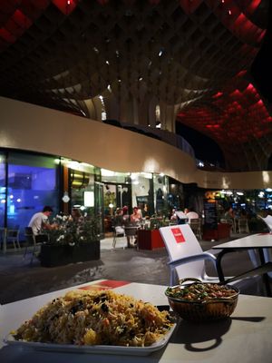 Night View of Las Setas at Jaipur Palace in Sevilla