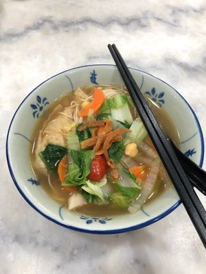 Herbal rice vermicelli  at 729 Vegan in North Singapore