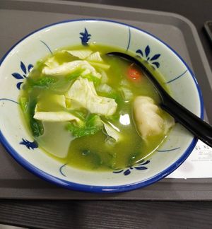 Green green soup at 729 Vegan in North Singapore