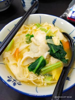 ABC Mee Hoon Kueh at 729 Vegan in North Singapore