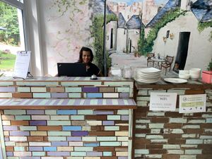 Happy staff inside! at Chikalicious in Koh Phangan