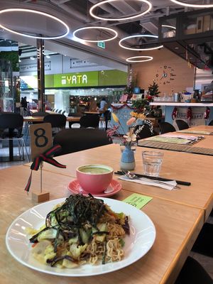 Spacious Spacing with Comfortable Decorations at Green Tech Cafe in Hong Kong Island