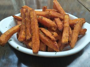 Sweet potato fries at Green Tech Cafe in Hong Kong Island