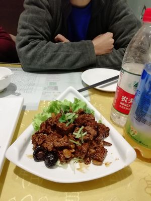 Gluten with black fungus and peanuts (so delicious!!!!!) at Jing Lian Zhai - Hepingli in Beijing