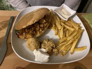 Vegan döner kebab at M.Y.Table-Restaurant in Augan