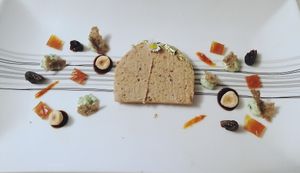 foye gras végétal maison et ses sauces at M.Y.Table-Restaurant in Augan