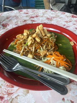 Pad Thai with tofu  at 89 Cafe in Krabi