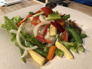 Glassnoodle veggy salad  at 89 Cafe in Krabi