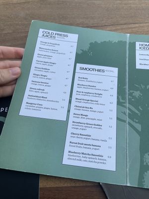 Juices & smoothies at Casper Bar in Budva