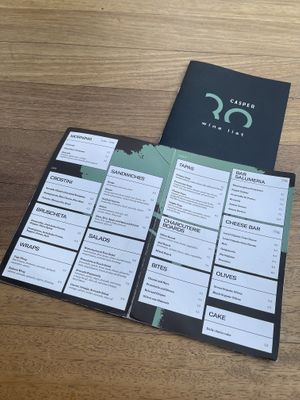 Menu at Casper Bar in Budva