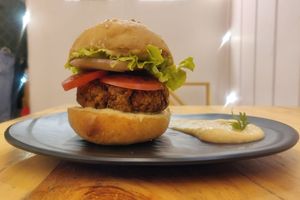 Falafel Burger at Ubuntu Eat in Kolkata