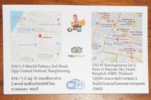 Location at Hare Krishna Indian Restaurant in Pattaya