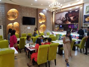 Interior at Hare Krishna Indian Restaurant in Pattaya