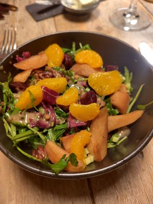 Winter salad at Kopar in Reykjavik