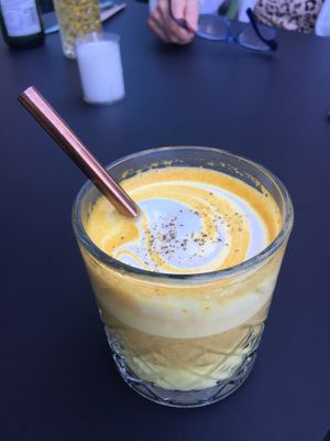 Golden milk   at Nude Food in Augsburg